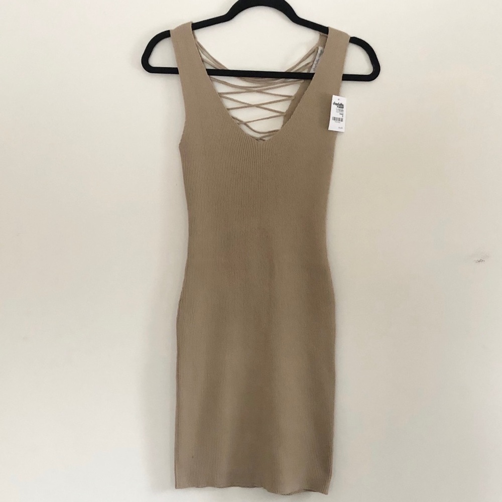 Charlotte Russe Knit dress in tan